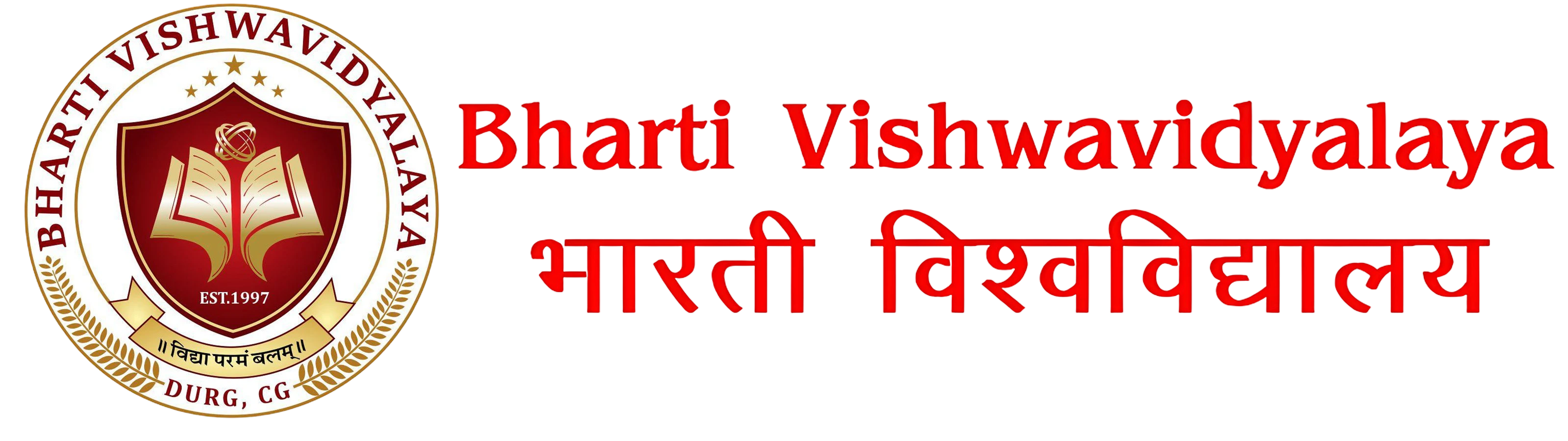 Bharti Vishwavidyalaya Light Logo