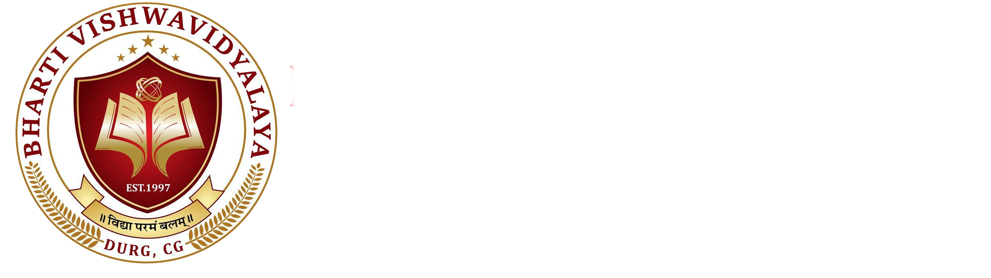 Bharti Vishwavidyalaya Dark Logo